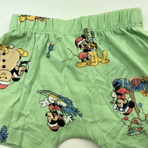 unisex Disney, Mickey / Minnie Christmas cotton shorts, EUC, size 000,  