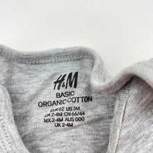 Load image into Gallery viewer, unisex H&amp;M, organic cotton blend bodysuit / romper, EUC, size 000,  