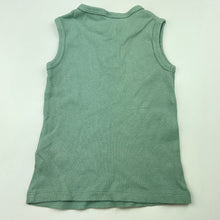 Load image into Gallery viewer, unisex Dymples, ribbed organic cotton blend top, GUC, size 1,  