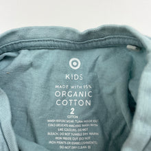 Load image into Gallery viewer, unisex Target, organic cotton long sleeve t-shirt / top, GUC, size 2,  