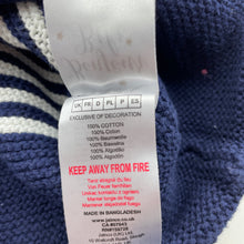Load image into Gallery viewer, unisex Bonjour Bebe, knitted cotton hooded cardigan / sweater, EUC, size 0,  