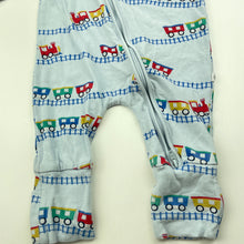 Load image into Gallery viewer, Boys Sprout, organic cotton blend zip romper, GUC, size 000,  