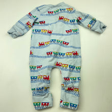 Load image into Gallery viewer, Boys Sprout, organic cotton blend zip romper, GUC, size 000,  