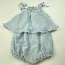 Load image into Gallery viewer, Girls Bardot Junior, lined lightweight romper, marks on front, FUC, size 2,  