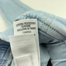 Load image into Gallery viewer, Girls Dymples, stretch denim leggings / jeggings, elasticated, Inside leg: 24cm, GUC, size 1,  