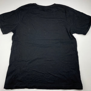 Boys Anko, black cotton t-shirt / top, motorbike, EUC, size 16,  
