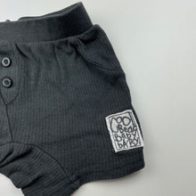 Load image into Gallery viewer, Boys Baby Baby, grey cotton shorts, elasticated, FUC, size 000,  