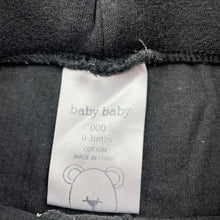 Load image into Gallery viewer, Boys Baby Baby, grey cotton shorts, elasticated, FUC, size 000,  