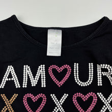 Load image into Gallery viewer, Girls Ollies Place, stretchy long sleeve t-shirt / top, mark back right sleeve , FUC, size 4,  
