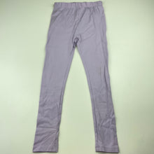 Load image into Gallery viewer, Girls Brilliant Basics, purple leggings, elasticated, Inside leg: 45cm, FUC, size 5,  