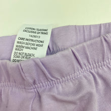 Load image into Gallery viewer, Girls Brilliant Basics, purple leggings, elasticated, Inside leg: 45cm, FUC, size 5,  