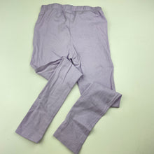 Load image into Gallery viewer, Girls Brilliant Basics, purple leggings, elasticated, Inside leg: 45cm, FUC, size 5,  