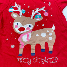 Load image into Gallery viewer, Girls H&amp;T, cotton Christmas t-shirt / top, GUC, size 4,  