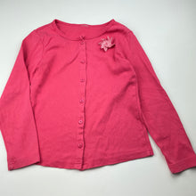 Load image into Gallery viewer, Girls pink, cotton long sleeve top, no labels, armpit to armpit: 34cm, FUC, size 6-7,  