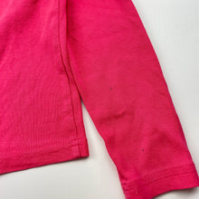 Load image into Gallery viewer, Girls pink, cotton long sleeve top, no labels, armpit to armpit: 34cm, FUC, size 6-7,  