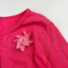 Load image into Gallery viewer, Girls pink, cotton long sleeve top, no labels, armpit to armpit: 34cm, FUC, size 6-7,  