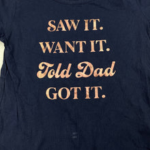 Load image into Gallery viewer, Girls KID, navy cotton t-shirt / top, GUC, size 5,  