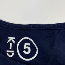 Load image into Gallery viewer, Girls KID, navy cotton t-shirt / top, GUC, size 5,  
