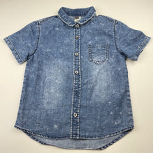 Load image into Gallery viewer, Boys WAGA DUDE, casual short sleeve shirt, missing button, FUC, size 6-7,  
