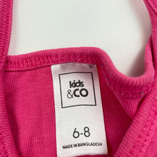 Load image into Gallery viewer, Girls Kids &amp; Co, pink cotton singlet top, GUC, size 6-8,  