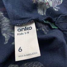 Load image into Gallery viewer, Boys Anko, navy cotton Christmas polo shirt top, EUC, size 6,  