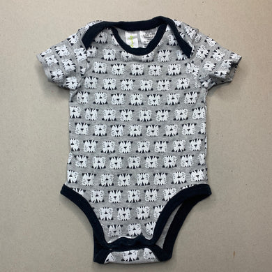 unisex Dymples, cotton bodysuit / romper, tigers, FUC, size 00,  