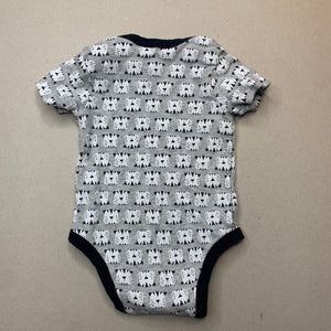 unisex Dymples, cotton bodysuit / romper, tigers, FUC, size 00,  