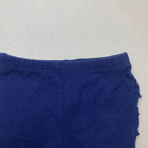 Girls Target, navy ruffle leggings / bottoms, EUC, size 0000,  