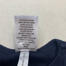 Load image into Gallery viewer, unisex Target, navy organic cotton blend bodysuit / romper, EUC, size 0000,  