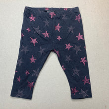 Load image into Gallery viewer, Girls Target, stretchy leggings, elasticated, stars, EUC, size 00,  