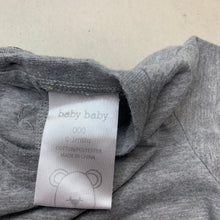 Load image into Gallery viewer, Boys Baby Baby, grey marle t-shirt / top, GUC, size 000,  