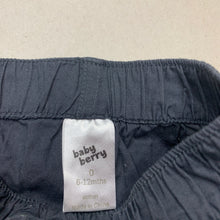 Load image into Gallery viewer, Boys Baby Berry, lightweight cotton shorts, elasticated, GUC, size 0,  