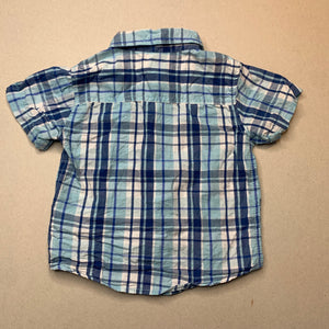 Boys Pumpkin Patch, lightweight cotton short sleeve shirt, no size, armpit to armpit: 28.5cm, FUC, size 1,  