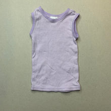 Load image into Gallery viewer, unisex Target, purple stripe cotton singlet top, GUC, size 0000,  
