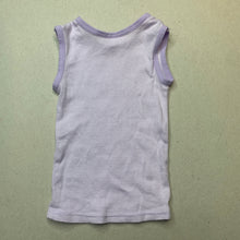 Load image into Gallery viewer, unisex Target, purple stripe cotton singlet top, GUC, size 0000,  