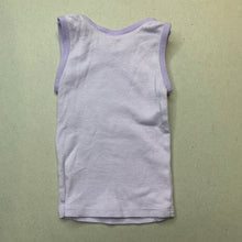 Load image into Gallery viewer, unisex Target, purple stripe cotton singlet top, EUC, size 0000,  