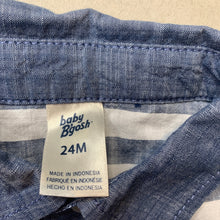 Load image into Gallery viewer, Boys Baby B'Gosh, lightweight cotton short sleeve shirt, EUC, size 2,  