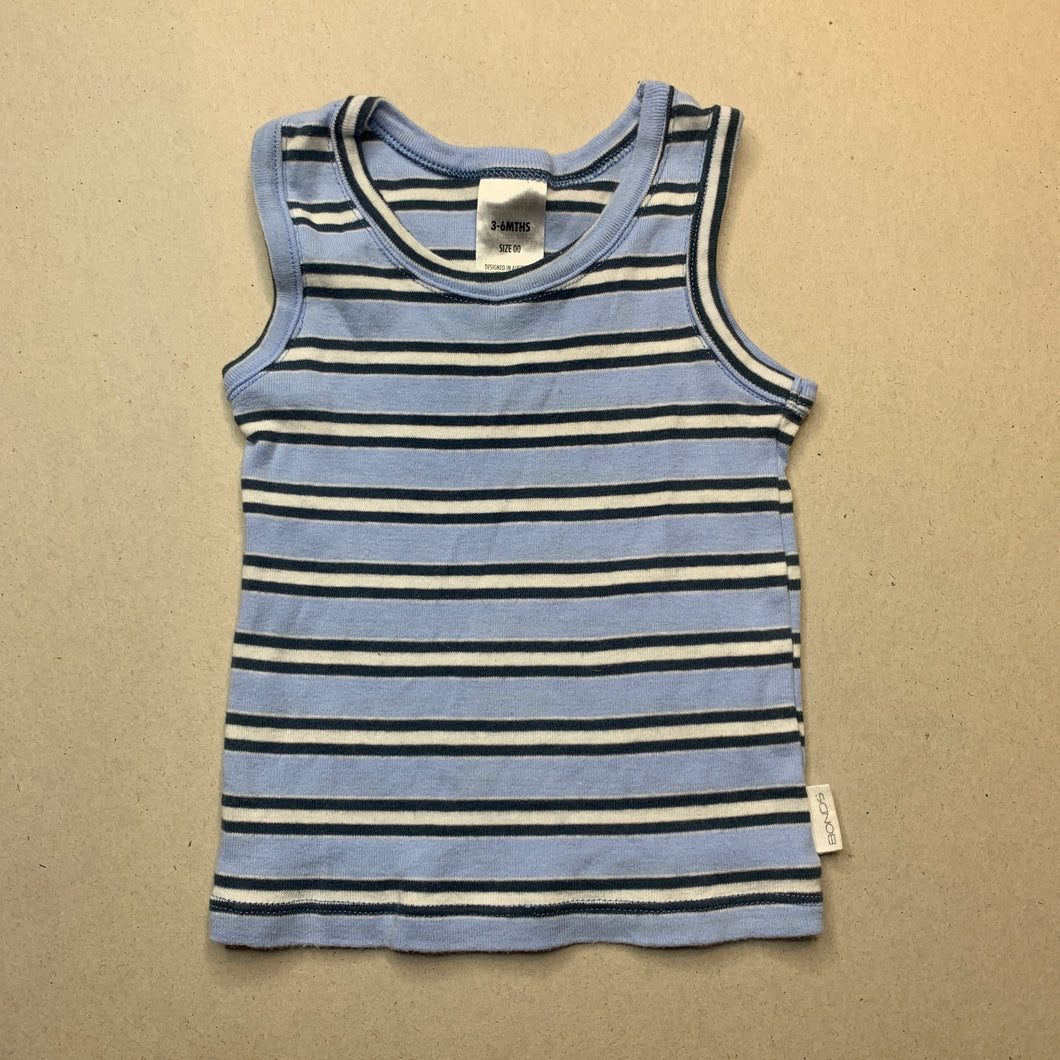 unisex Bonds, soft cotton singlet top, EUC, size 00,  