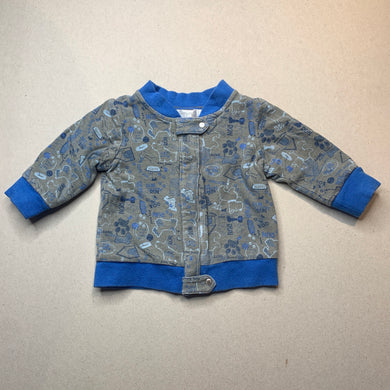 Boys Run Scotty Run, soft feel lightweight jacket, dogs, wash fade, FUC, size 00,  