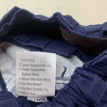 Load image into Gallery viewer, Boys Dymples, navy cotton shorts, adjustable, EUC, size 0,  