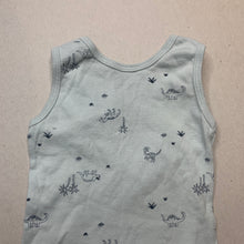 Load image into Gallery viewer, Boys Target, green cotton singlet top, dinosaurs, EUC, size 2-3,  
