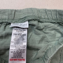 Load image into Gallery viewer, unisex Next, green cotton shorts, elasticated, GUC, size 00,  