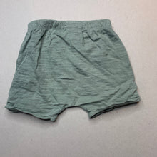 Load image into Gallery viewer, unisex Next, green cotton shorts, elasticated, GUC, size 00,  
