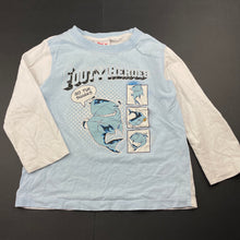 Load image into Gallery viewer, unisex NRL Mascots, Cronulla Sharks cotton long sleeve top, FUC, size 4,  