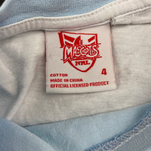 Load image into Gallery viewer, unisex NRL Mascots, Cronulla Sharks cotton long sleeve top, FUC, size 4,  
