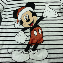 Load image into Gallery viewer, Girls Disney, Mickey Mouse Christmas t-shirt / top, FUC, size 8,  