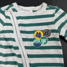 Load image into Gallery viewer, Boys Sprout, striped zip coverall / romper, EUC, size 0000,  