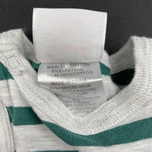 Load image into Gallery viewer, Boys Sprout, striped zip coverall / romper, EUC, size 0000,  