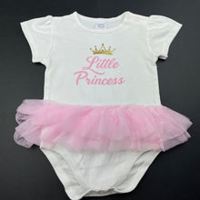 Load image into Gallery viewer, Girls Ollies Place, white cotton tutu romper, princess, EUC, size 1,  