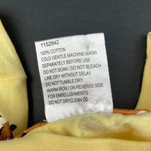 Load image into Gallery viewer, Girls Mango, yellow cotton casual dress, tigers, EUC, size 10, L: 68cm